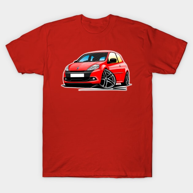 RenaultSport Clio 200 Red T-Shirt by y30man5